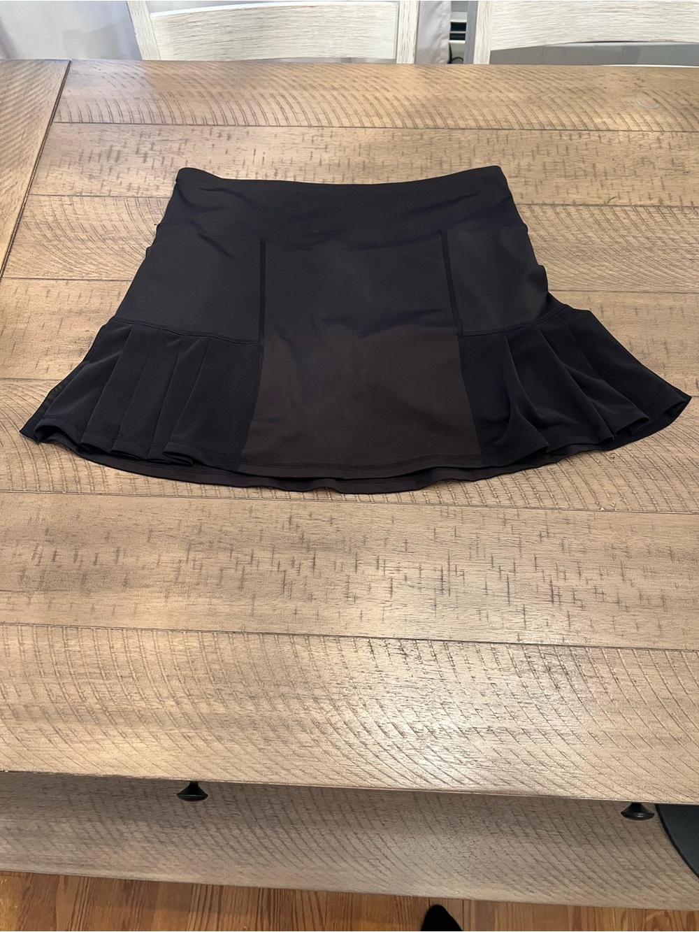 VOGO Athletica Black Pleated Skater Tennis Skirt